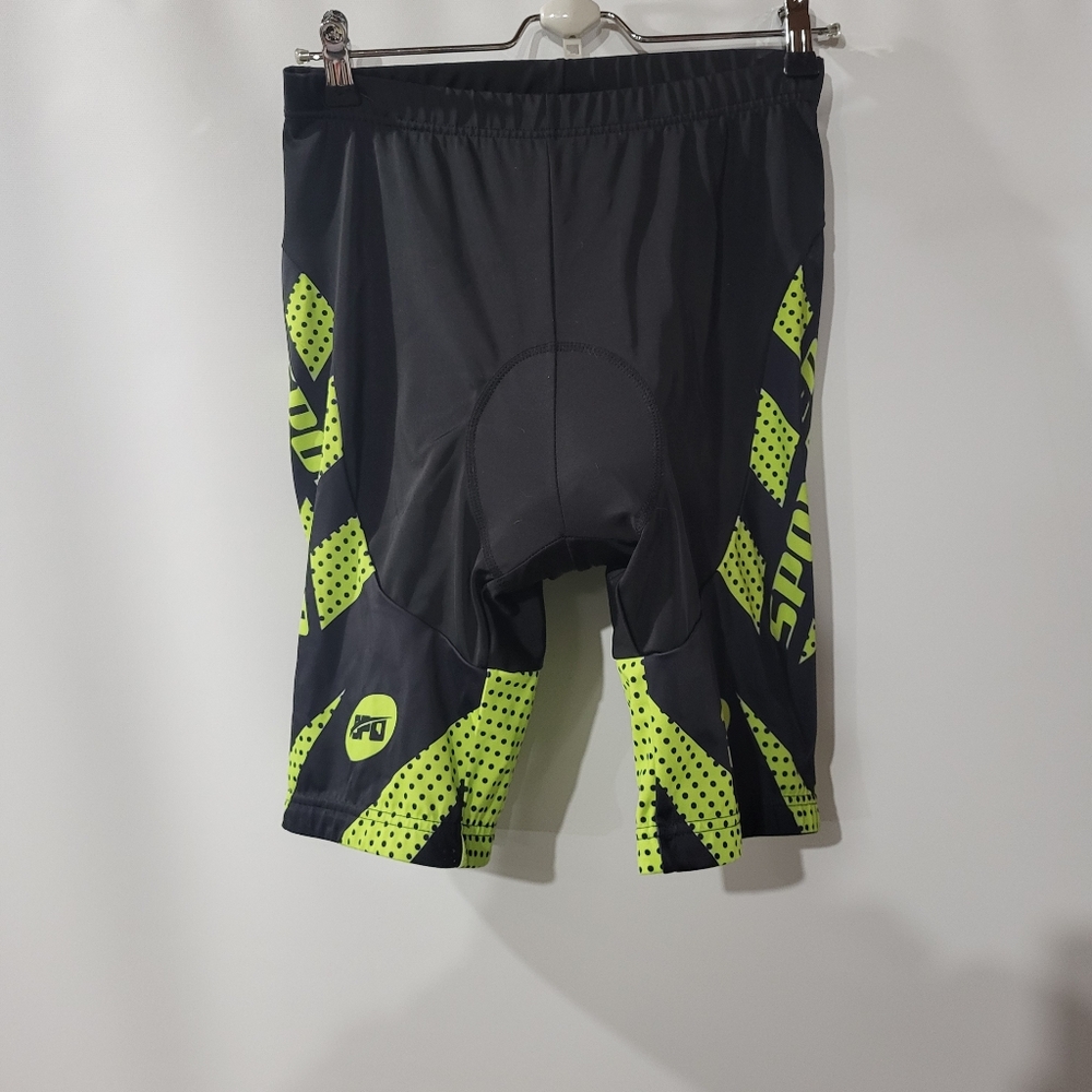 Sponeed Men's Cycling Shorts - Black and Green